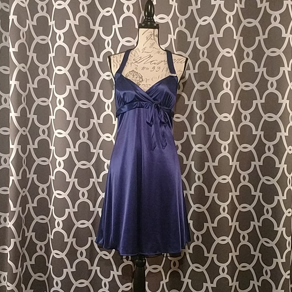 Navy evening dress